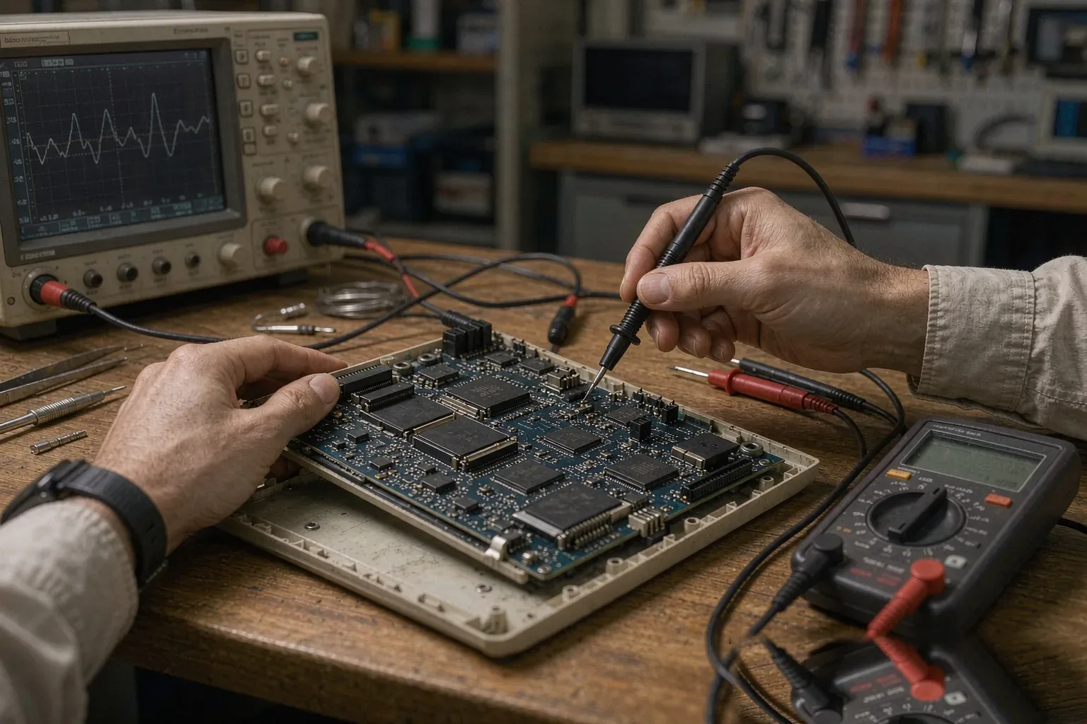 Sample validation on the test bench